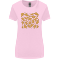 Chicken Nugget Dinosaurs Womens Wider Cut T-Shirt Light Pink