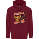 Chihuahua Small But I Will Fight You Dog Mens 80% Cotton Hoodie Maroon