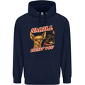 Chihuahua Small But I Will Fight You Dog Mens 80% Cotton Hoodie Navy Blue