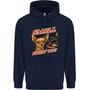 Chihuahua Small But I Will Fight You Dog Mens 80% Cotton Hoodie Navy Blue