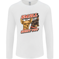 Chihuahua Small But I Will Fight You Dog Mens Long Sleeve T-Shirt White