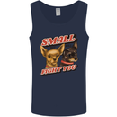 Chihuahua Small But I Will Fight You Dog Mens Vest Tank Top Navy Blue