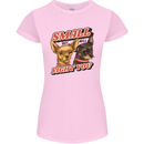 Chihuahua Small But I Will Fight You Dog Womens Petite Cut T-Shirt Light Pink