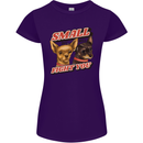 Chihuahua Small But I Will Fight You Dog Womens Petite Cut T-Shirt Purple