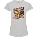 Chihuahua Small But I Will Fight You Dog Womens Petite Cut T-Shirt Sports Grey