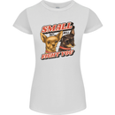 Chihuahua Small But I Will Fight You Dog Womens Petite Cut T-Shirt White