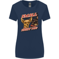 Chihuahua Small But I Will Fight You Dog Womens Wider Cut T-Shirt Navy Blue