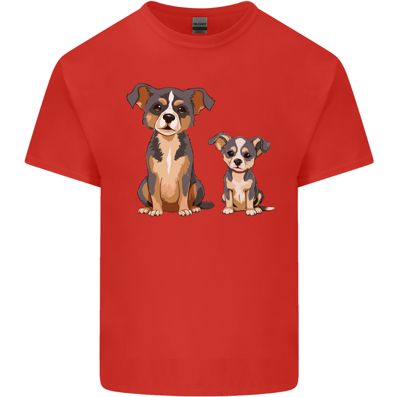 Chihuahua With a Puppy Kids T-Shirt Childrens Red