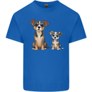 Chihuahua With a Puppy Kids T-Shirt Childrens Royal Blue