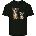 Chihuahua With a Puppy Mens Cotton T-Shirt Tee Top Black