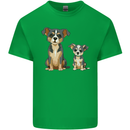 Chihuahua With a Puppy Mens Cotton T-Shirt Tee Top Irish Green