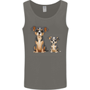 Chihuahua With a Puppy Mens Vest Tank Top Charcoal