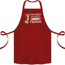 Chihuahuas Are a Girls Best Friend Cotton Apron 100% Organic Maroon
