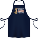 Chihuahuas Are a Girls Best Friend Cotton Apron 100% Organic Navy Blue