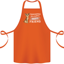 Chihuahuas Are a Girls Best Friend Cotton Apron 100% Organic Orange