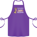 Chihuahuas Are a Girls Best Friend Cotton Apron 100% Organic Purple