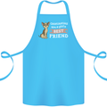 Chihuahuas Are a Girls Best Friend Cotton Apron 100% Organic Turquoise