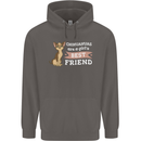 Chihuahuas Are a Girls Best Friend Mens 80% Cotton Hoodie Charcoal