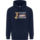 Chihuahuas Are a Girls Best Friend Mens 80% Cotton Hoodie Navy Blue