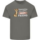 Chihuahuas Are a Girls Best Friend Mens Cotton T-Shirt Tee Top Charcoal