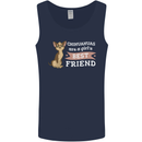 Chihuahuas Are a Girls Best Friend Mens Vest Tank Top Navy Blue