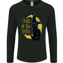 Child of the Night Halloween Black Cat Witch Mens Long Sleeve T-Shirt Black