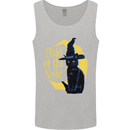 Child of the Night Halloween Black Cat Witch Mens Vest Tank Top Sports Grey