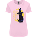 Child of the Night Halloween Black Cat Witch Womens Wider Cut T-Shirt Light Pink
