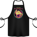 Children of the 90s Retro Unicorn Cotton Apron 100% Organic Black