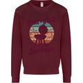 Chill & Grill Funny Summer BBQ Braai Kids Sweatshirt Jumper Maroon