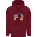 Chill & Grill Funny Summer BBQ Braai Mens 80% Cotton Hoodie Maroon