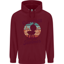 Chill & Grill Funny Summer BBQ Braai Mens 80% Cotton Hoodie Maroon