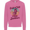Chill & Grill Funny Summer BBQ Braai Mens Sweatshirt Jumper Azalea