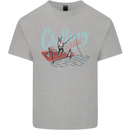 Chilling in Valhalla Funny Viking Fishing Fisherman Kids T-Shirt Childrens Sports Grey