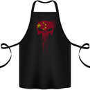 China Gym Skull Chinese Bodybuilding Cotton Apron 100% Organic Black