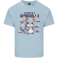 Chinchilla Anatomy Mens Cotton T-Shirt Tee Top Light Blue