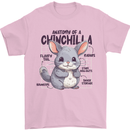 Chinchilla Anatomy Mens T-Shirt 100% Cotton Light Pink