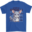 Chinchilla Anatomy Mens T-Shirt 100% Cotton Royal Blue