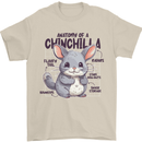 Chinchilla Anatomy Mens T-Shirt 100% Cotton Sand