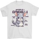 Chinchilla Anatomy Mens T-Shirt 100% Cotton White