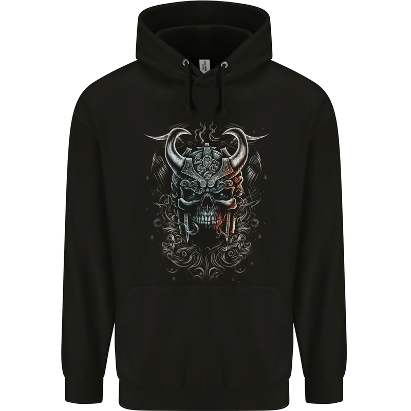 Chinese Dragon Fantasy 1 Mens 80% Cotton Hoodie Black