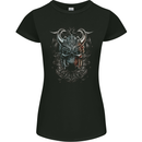 Chinese Dragon Fantasy 1 Womens Petite Cut T-Shirt Black