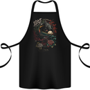 Chinese Dragon Fantasy 2 Cotton Apron 100% Organic Black