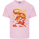 Chinese New Year Dragon vs Rabbit Kids T-Shirt Childrens Light Pink