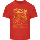 Chinese New Year Dragon vs Rabbit Kids T-Shirt Childrens Red