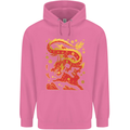 Chinese New Year Dragon vs Rabbit Mens 80% Cotton Hoodie Azelea