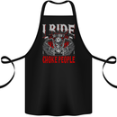 Choke People Funny Biker Motorcycle Skull Cotton Apron 100% Organic Black