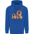 Chow Chows Dog Puppy Mens 80% Cotton Hoodie Royal Blue