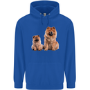 Chow Chows Dog Puppy Mens 80% Cotton Hoodie Royal Blue