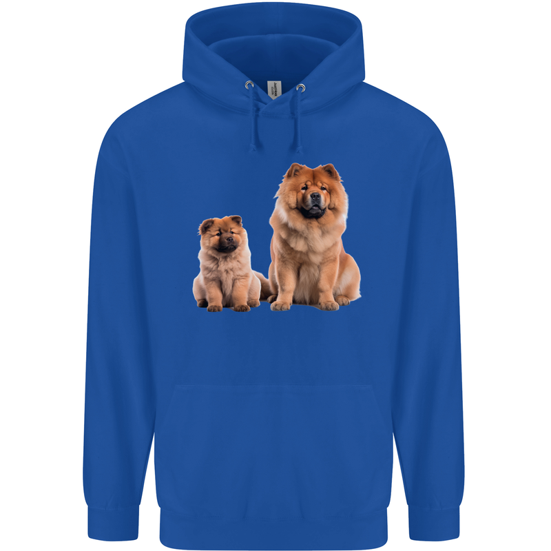 Chow Chows Dog Puppy Mens 80% Cotton Hoodie Royal Blue